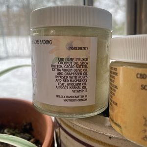 Organic stretch mark or scar fading salve